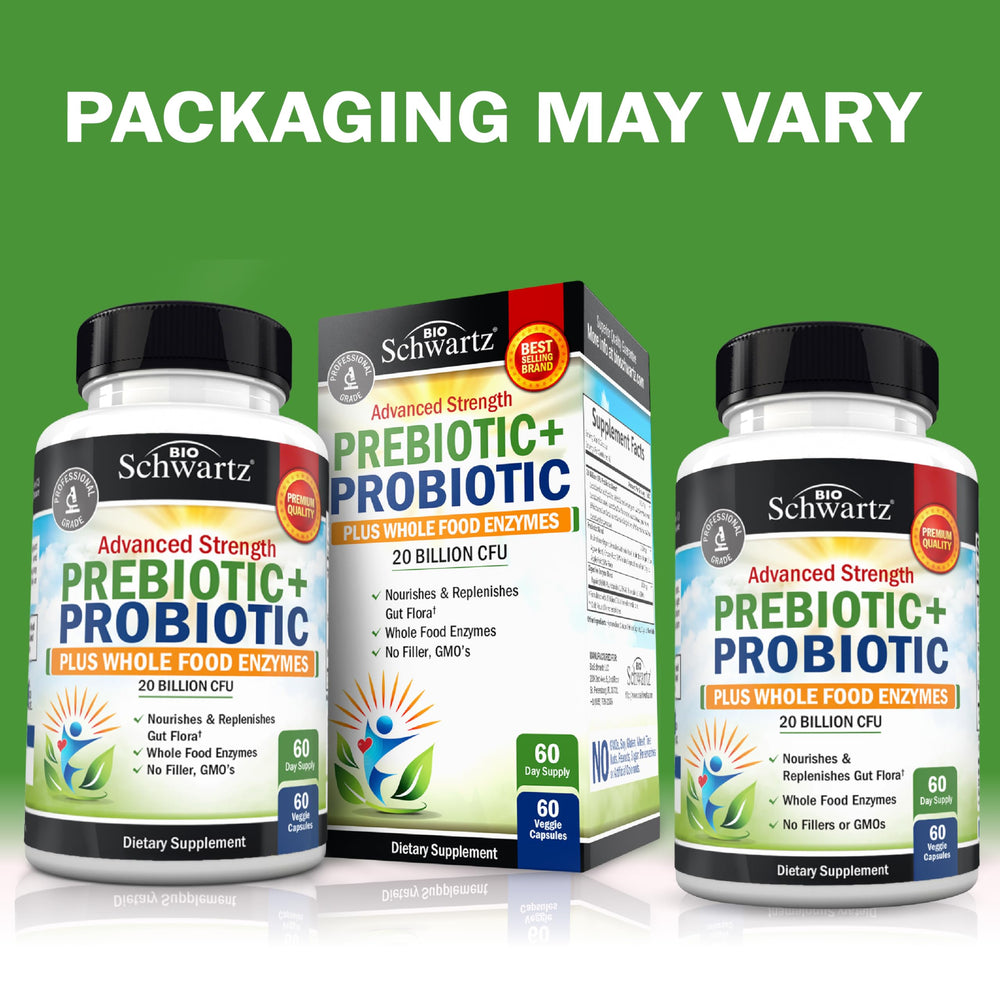 BioSchwartz probiotic capsules closeup highlighting quality ingredients.