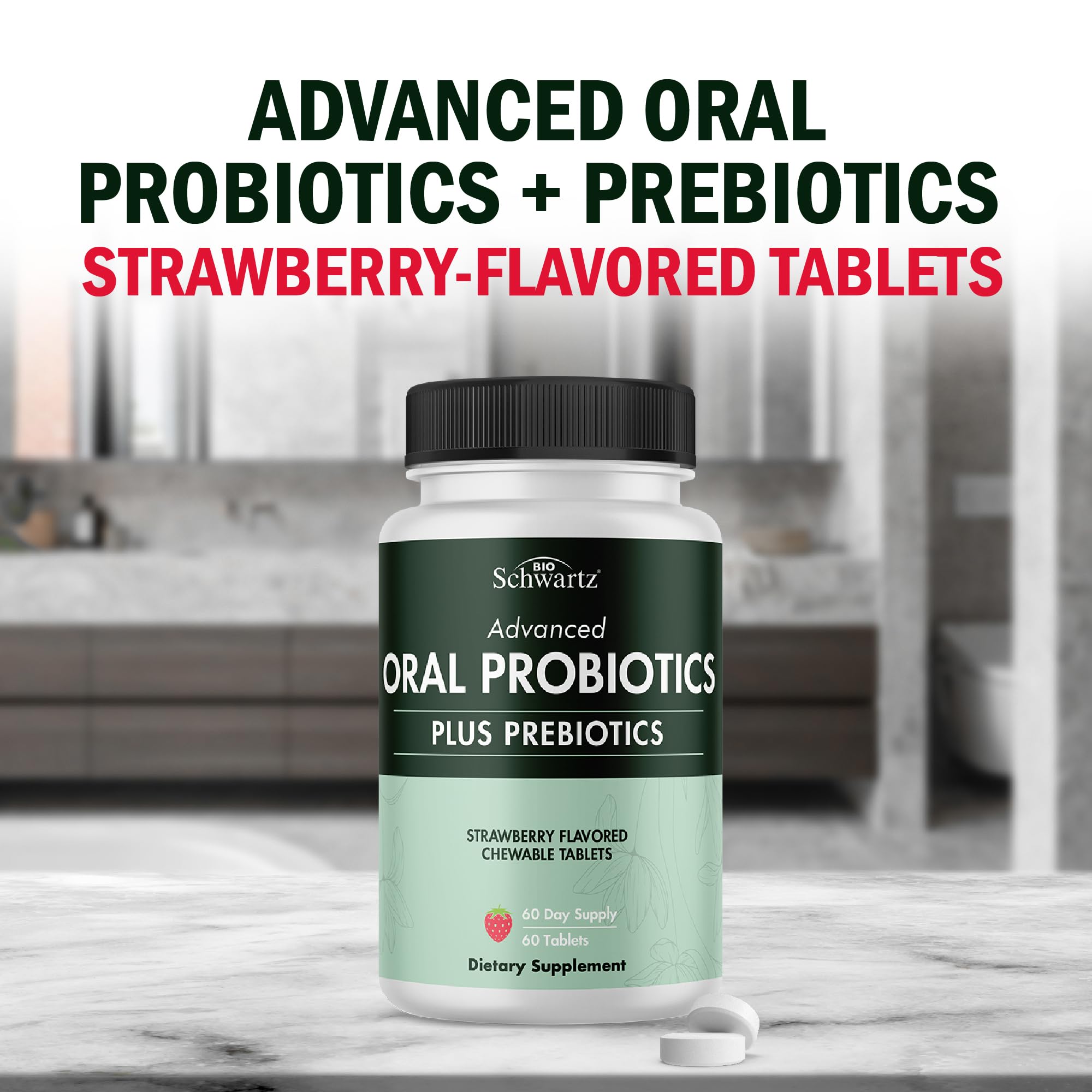 BioSchwartz strains logo highlights Lactobacillus paracasei for oral health