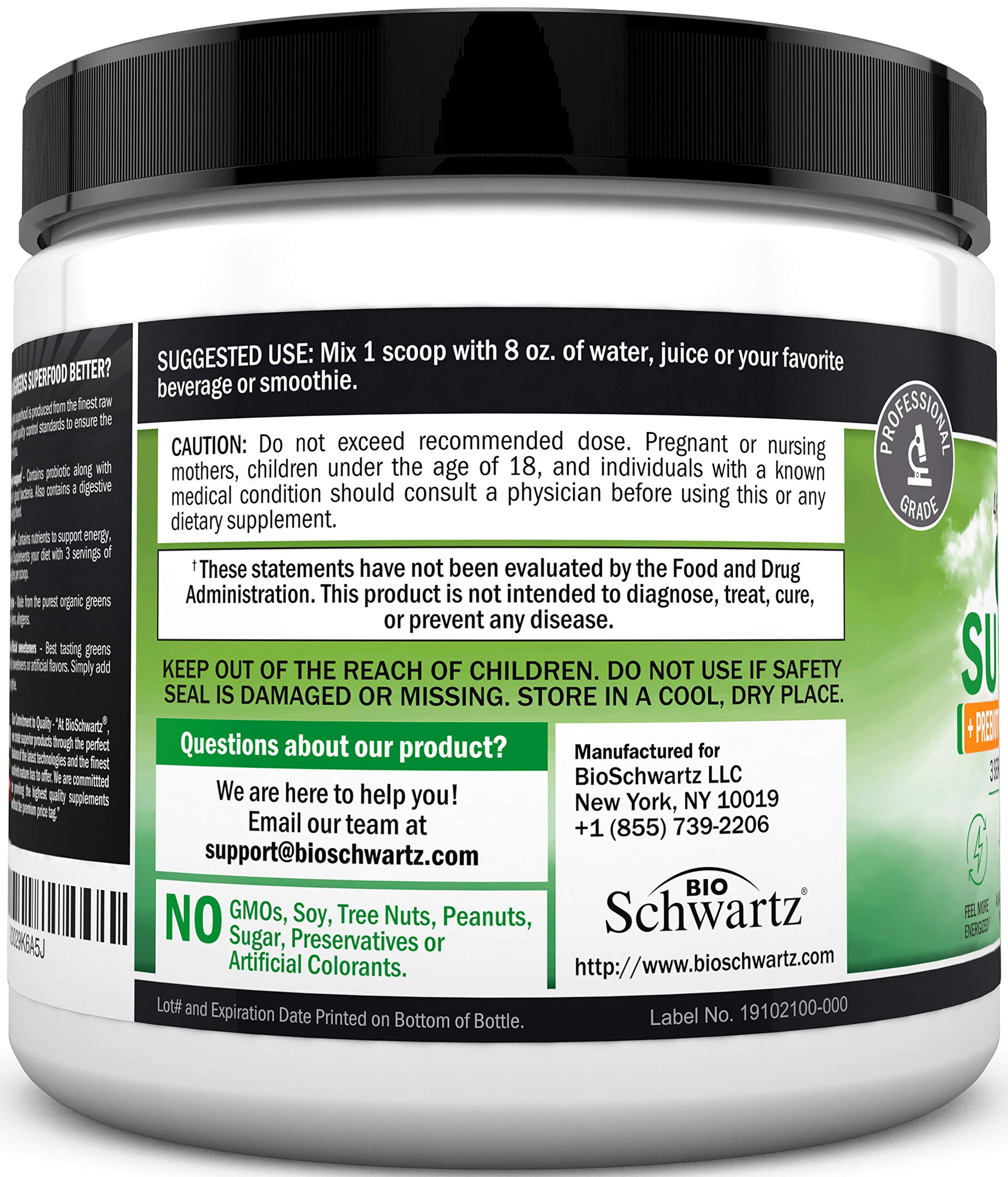 Bottle beside green smoothie glass suggests easy daily wellness routine.