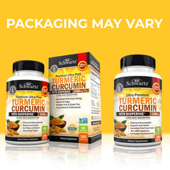 BioSchwartz turmeric curcumin capsules close-up ready for daily wellness