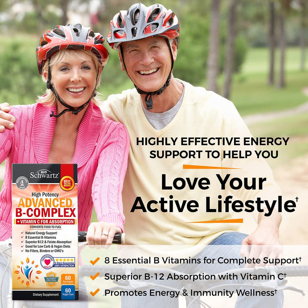 BioSchwartz Vitamin B Complex capsules for easy daily supplementation.