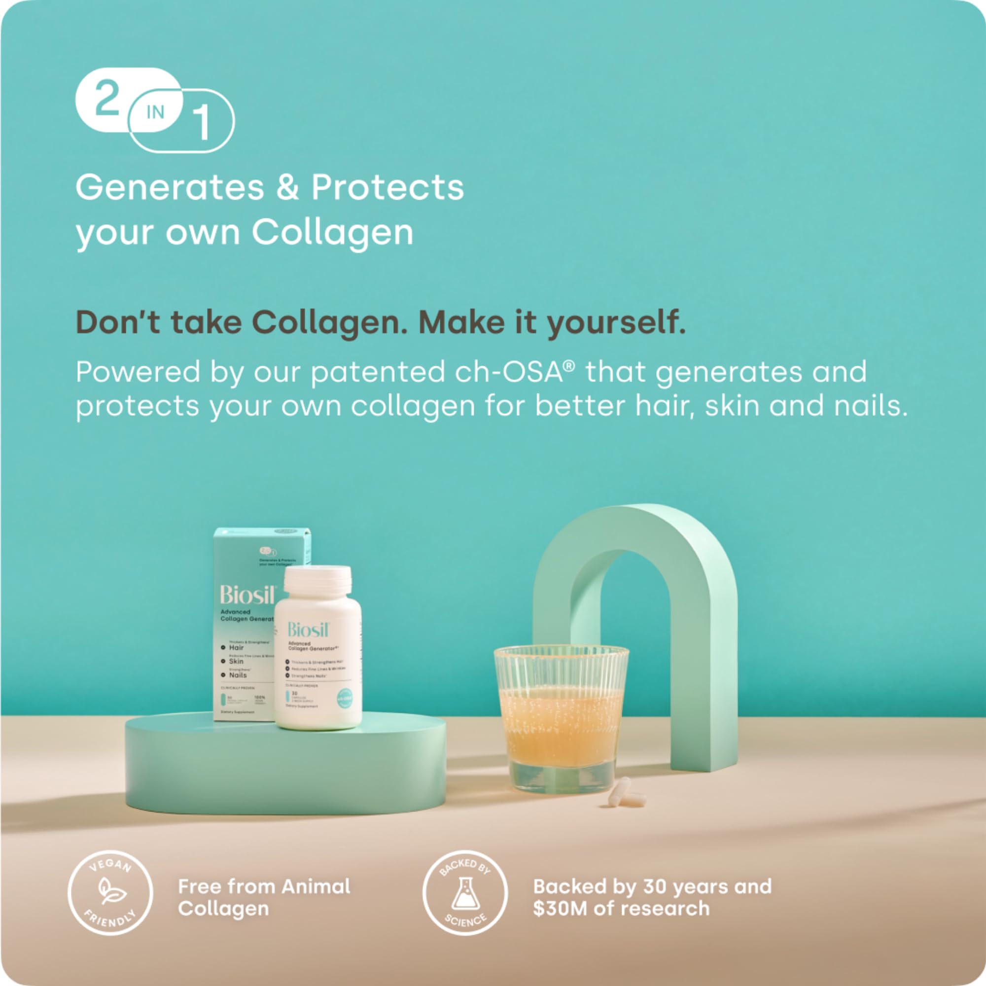Biosil label highlights GMO-free and allergen-conscious formulation.