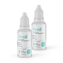 Biosil Collagen Booster Drops bottle for quick daily skin support.