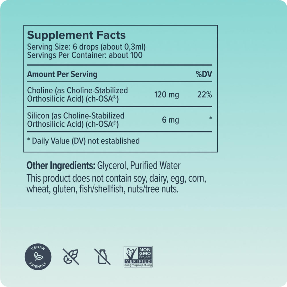 Using Biosil drops in a beverage for easy integration.
