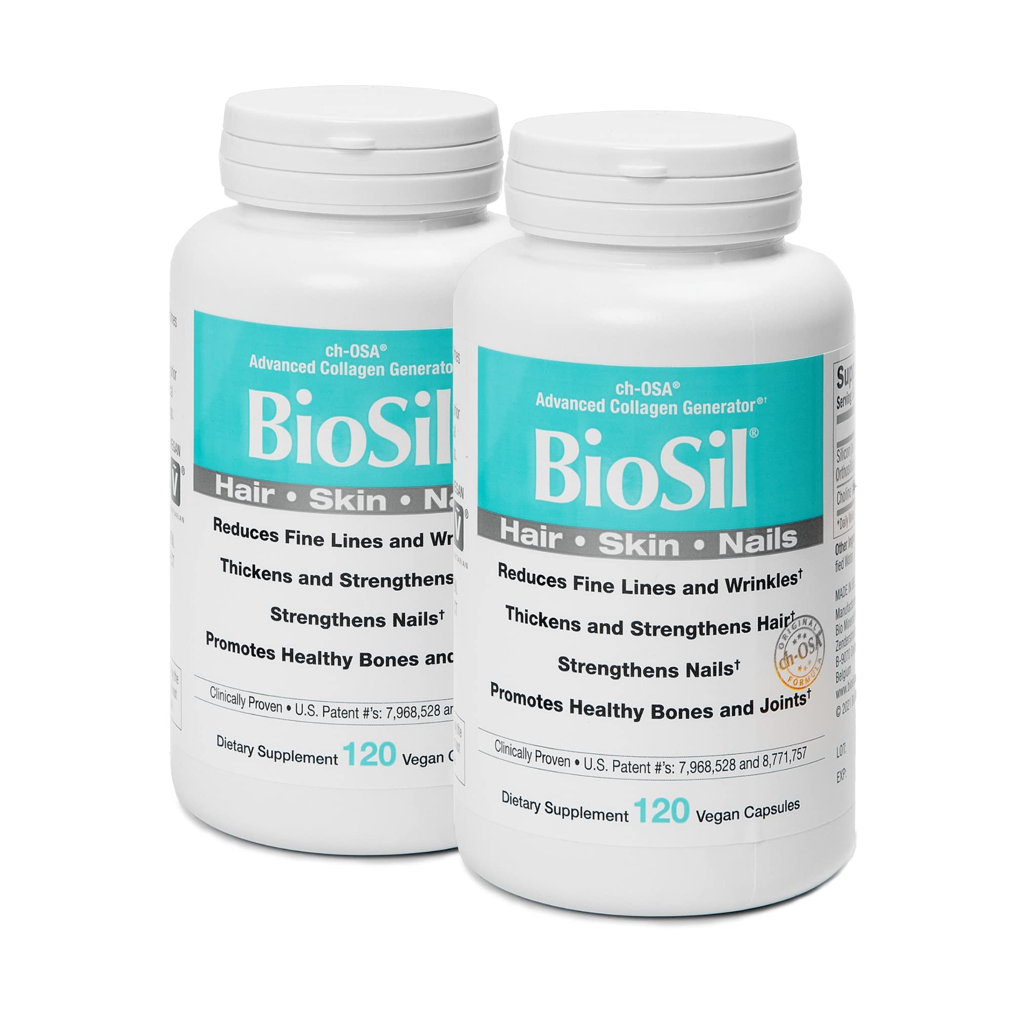 Biosil patented ch-OSA bottle highlighting the advanced formula.