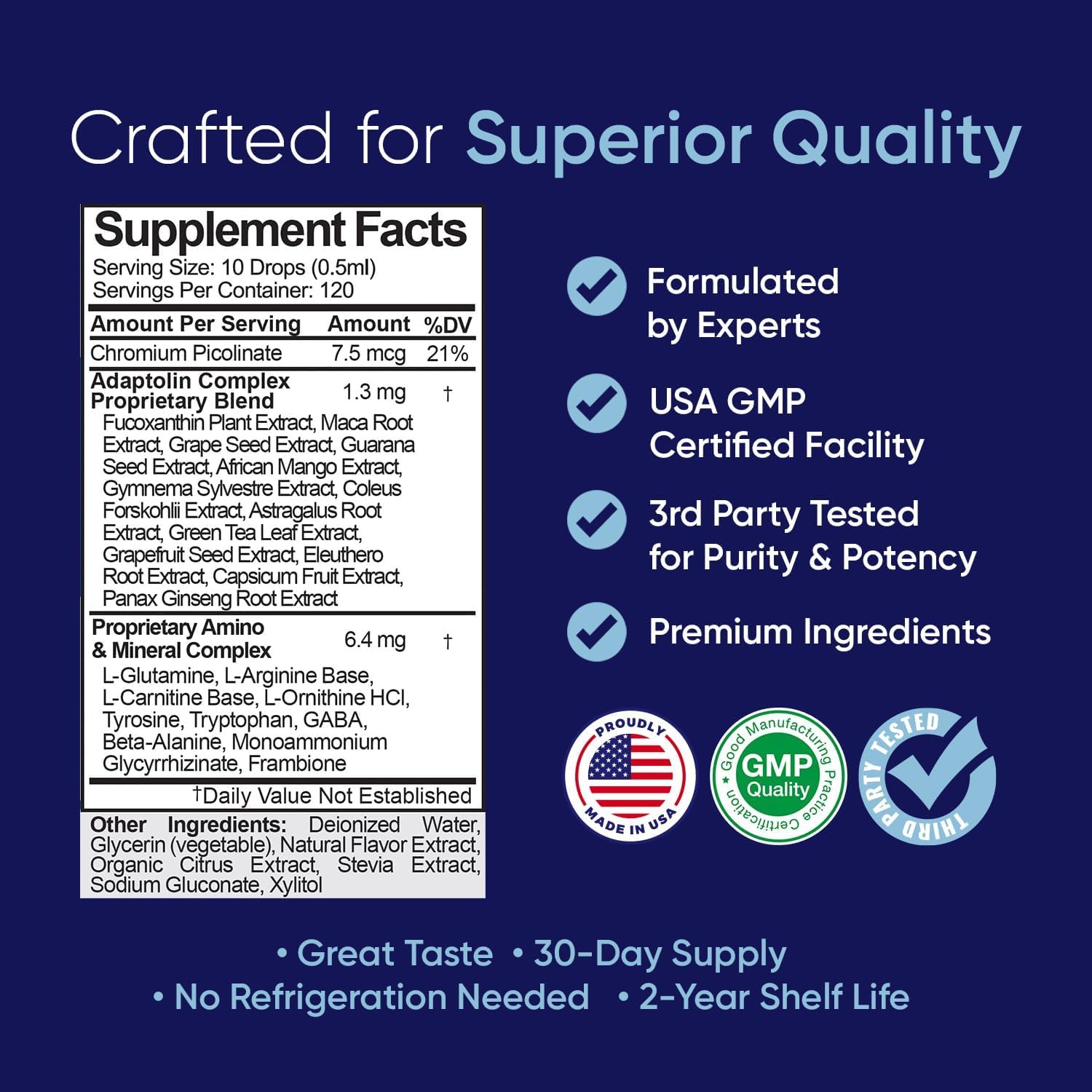 BioSource Labs Complex Diet Drops premium packaging on display