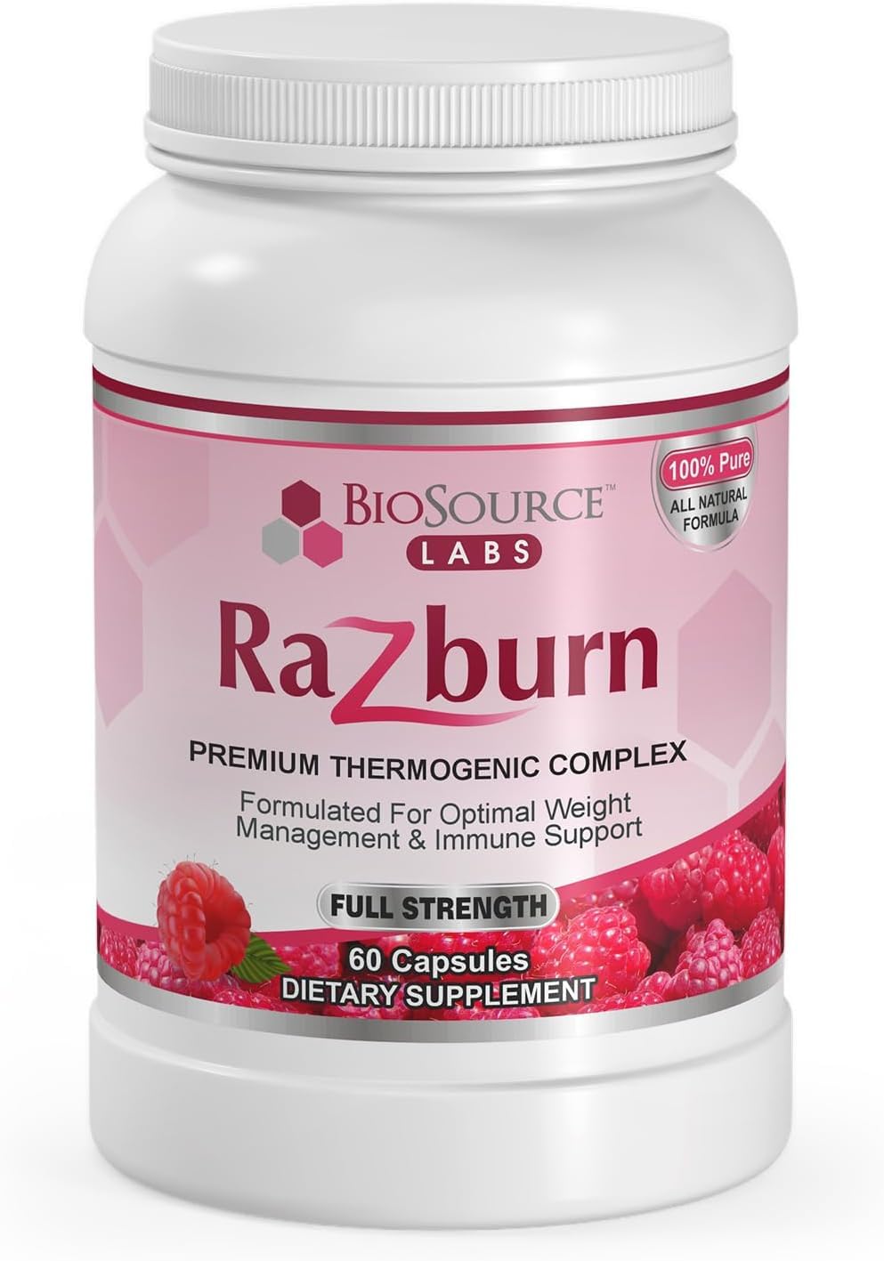 BioSource Labs Razburn bottle front signaling metabolism support for daily use