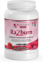 BioSource Labs Razburn bottle front signaling metabolism support for daily use