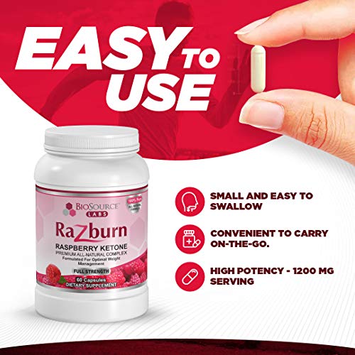 Razburn capsules closeup showing easy daily dose for energy