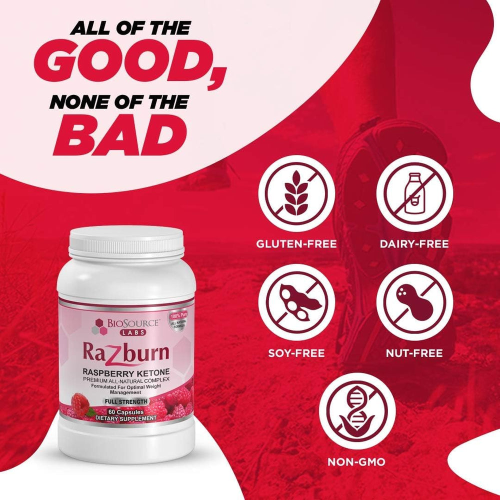 Science-backed Razburn formulation icon and branding emphasis