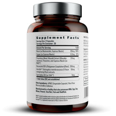 BIOSTACK NAD Regen bottle back with supplement facts for informed daily use.