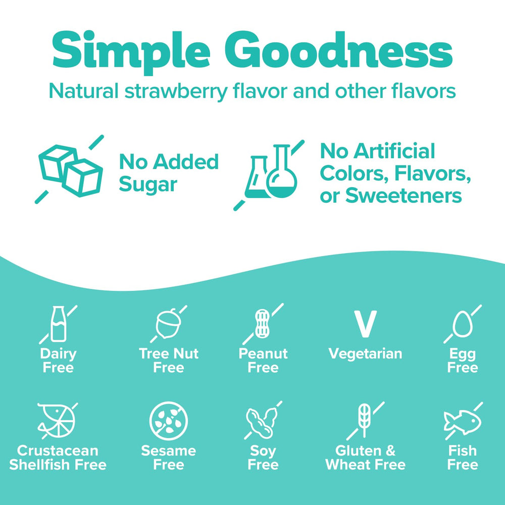Biostime gummies sugar-free label indicating no added sugar for snacks