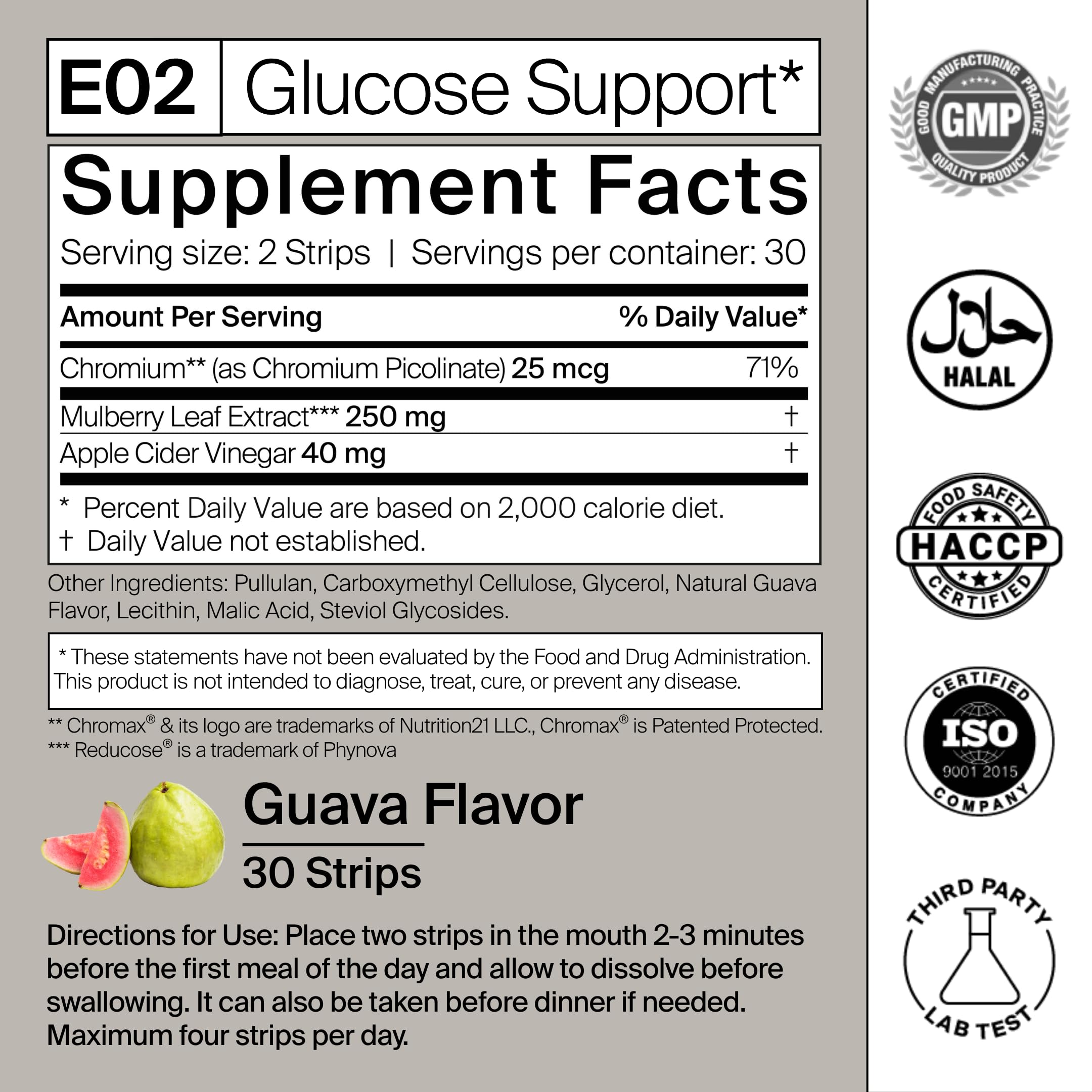 BIOSTRIPS Glucose Support before-meal-use scenario for discreet intake.
