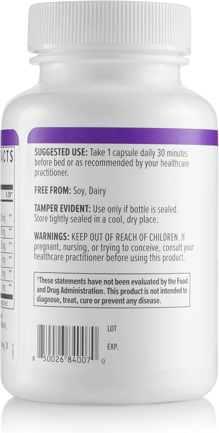 Biote bottle with label communicates 60 capsules for a month of use.