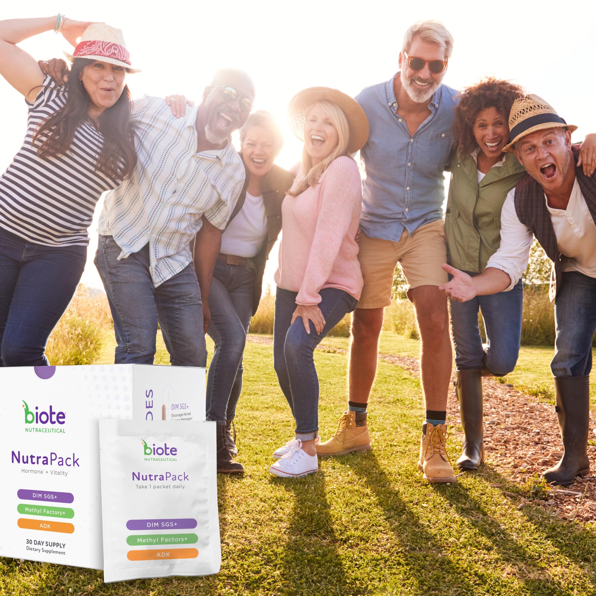 Biote NutraPack daily-use scene for on-the-go vitality.