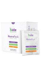 Biote NutraPack daily packet for hormone balance and vitality.