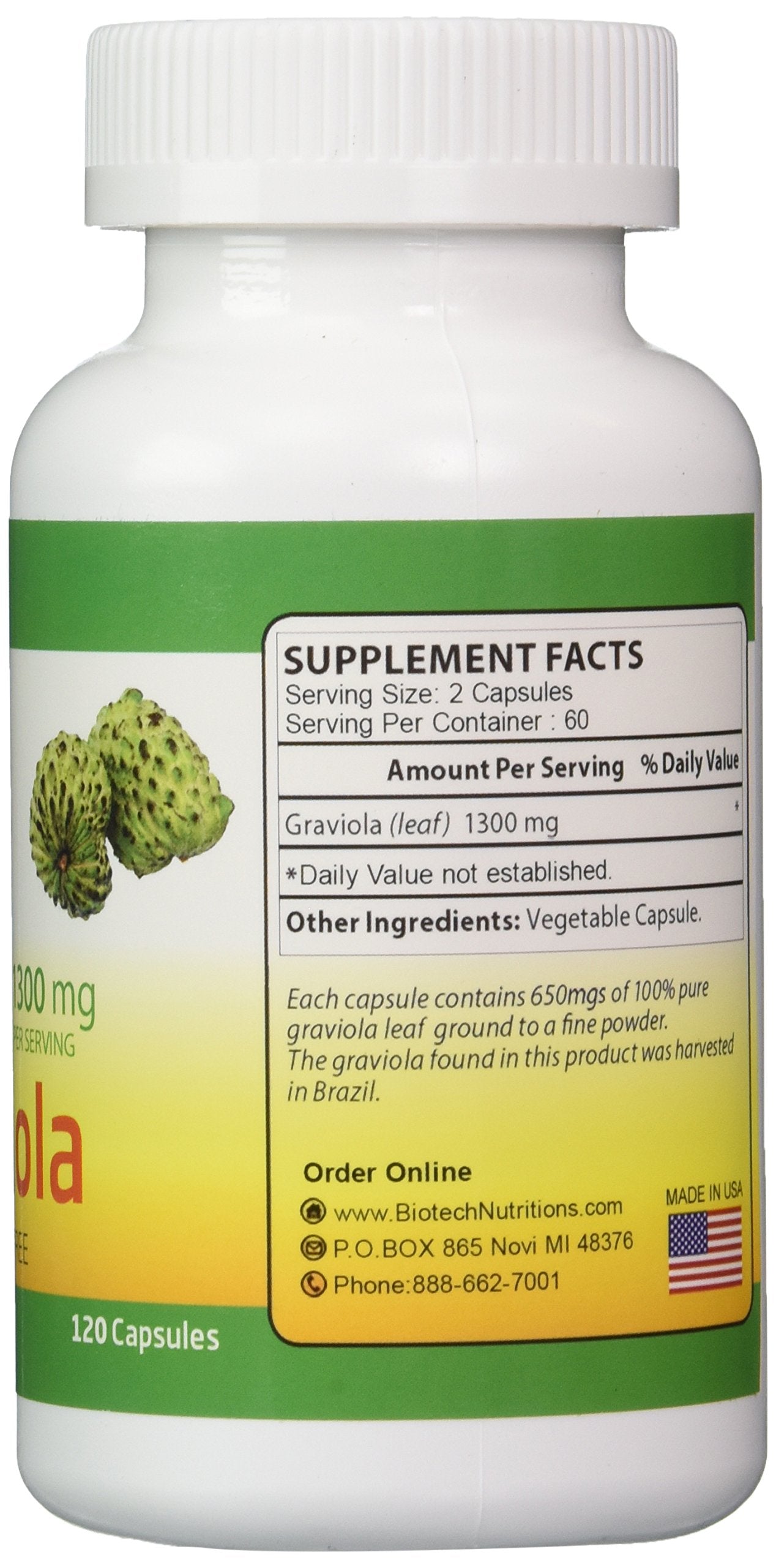 Pure Graviola leaf powder jar for convenient supplementation.
