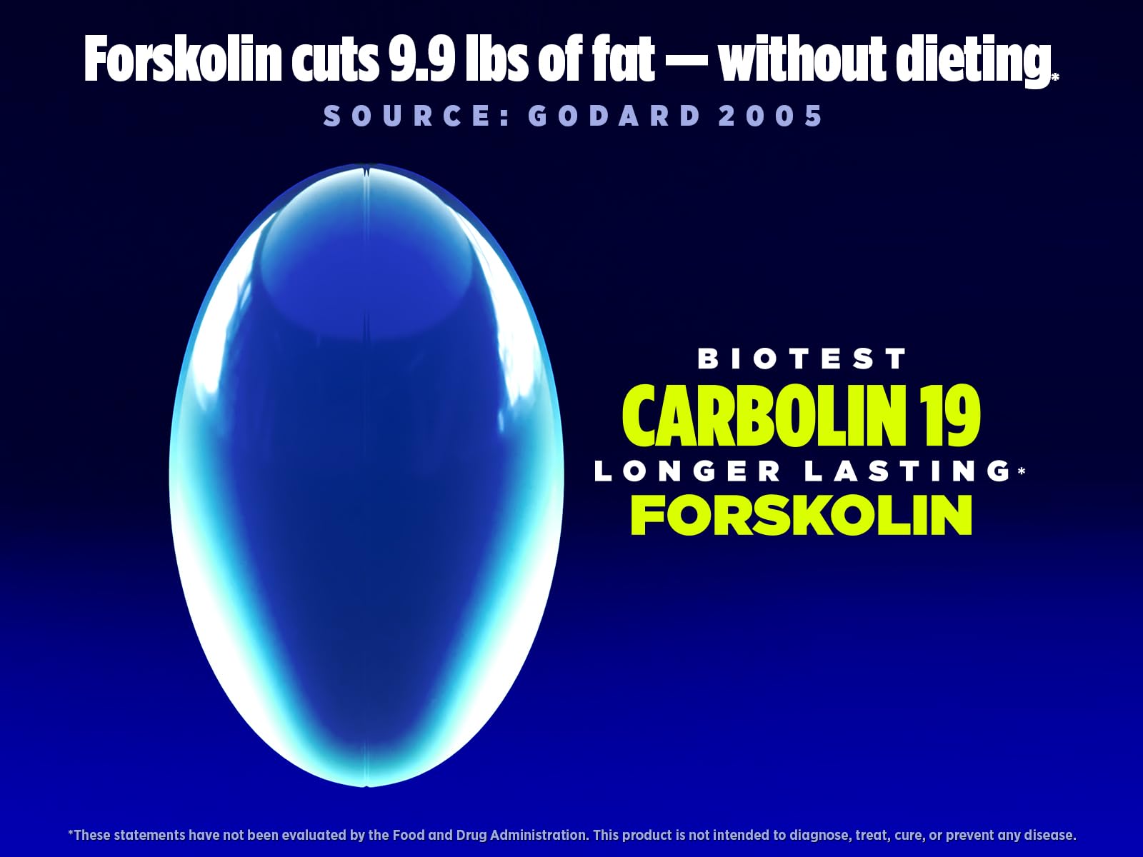 Biotest Carbolin-19 label detail showing 40mg potency and longer-lasting release.