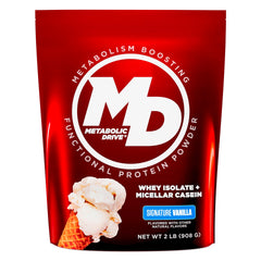 Biotest Metabolic Drive Protein vanilla bottle showing premium packaging and design for post-workout use