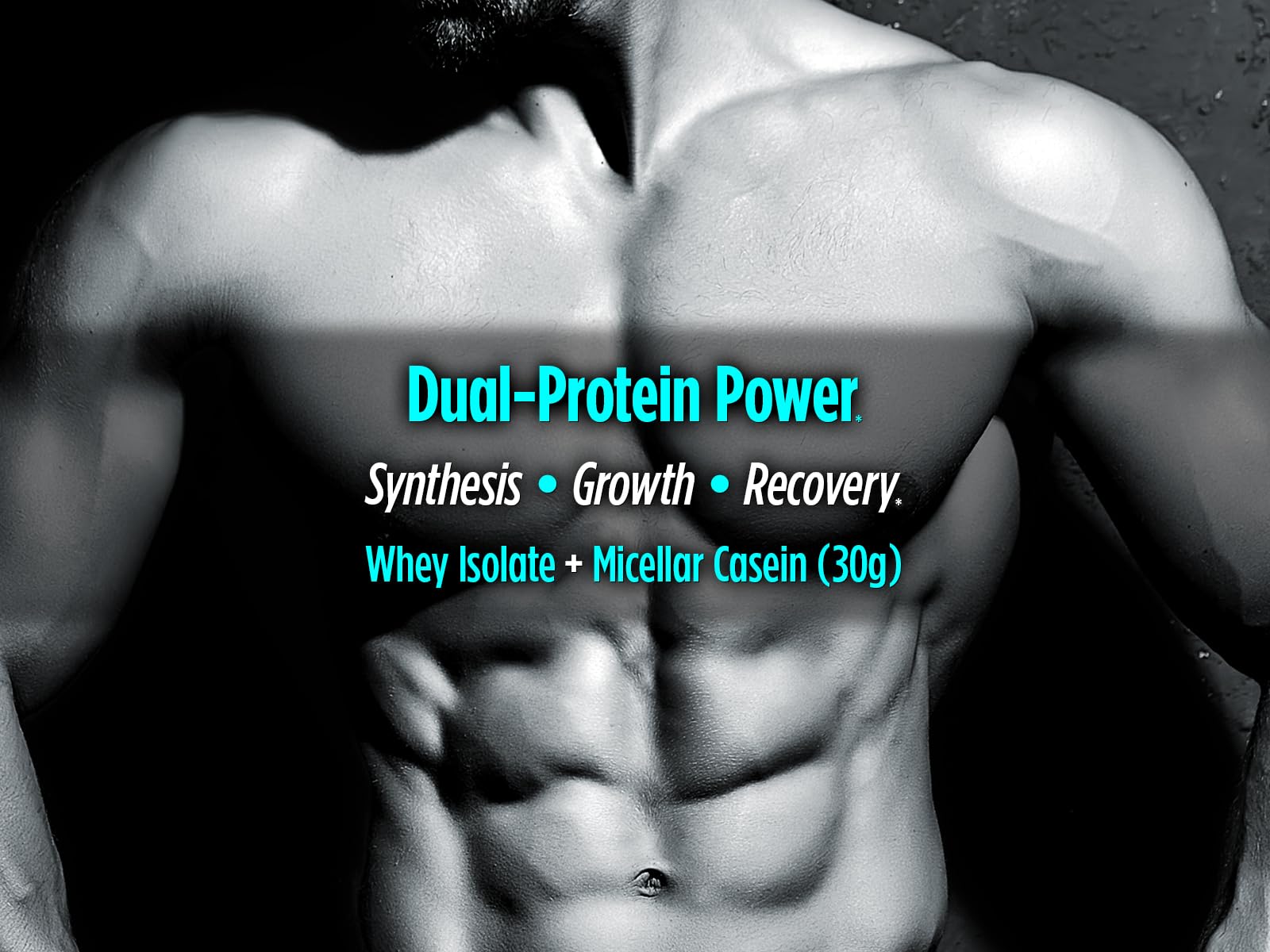 Biotest Metabolic Drive Protein vanilla label emphasizing dual-protein blend and 30 g serving