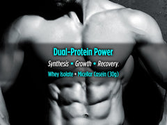 Biotest Metabolic Drive Protein vanilla label emphasizing dual-protein blend and 30 g serving