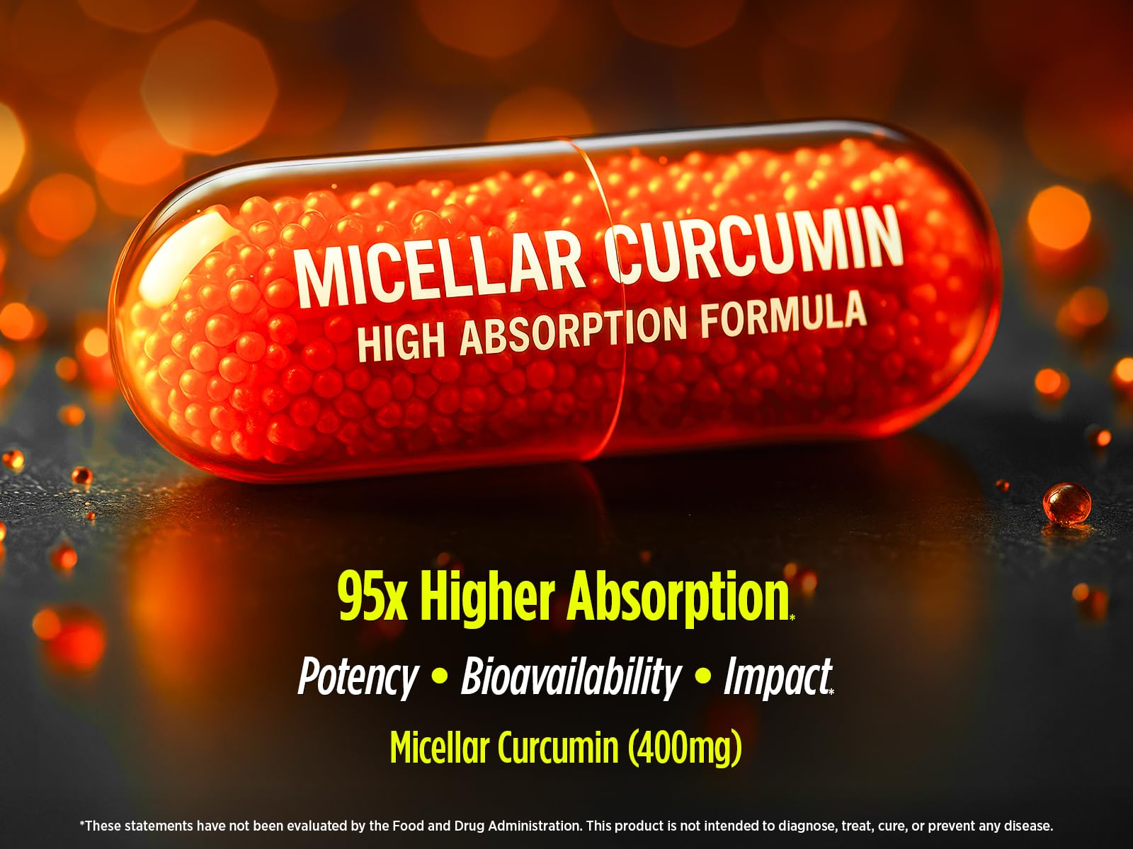 Biotest Micellar Curcumin label close-up highlighting 400 mg