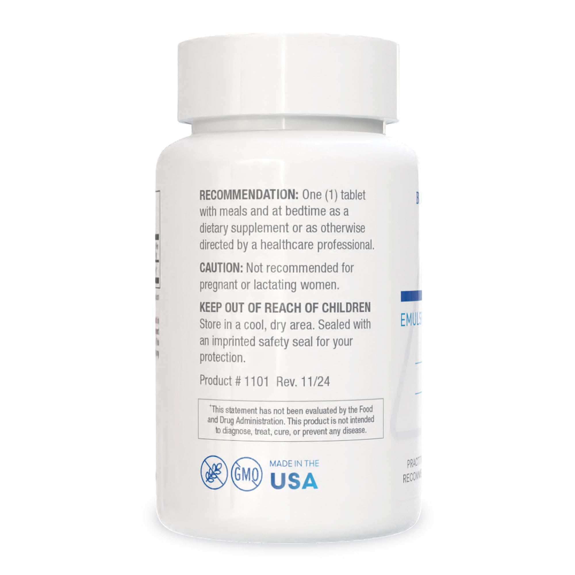 Biotics Research ADP produced in USA facility badge on packaging