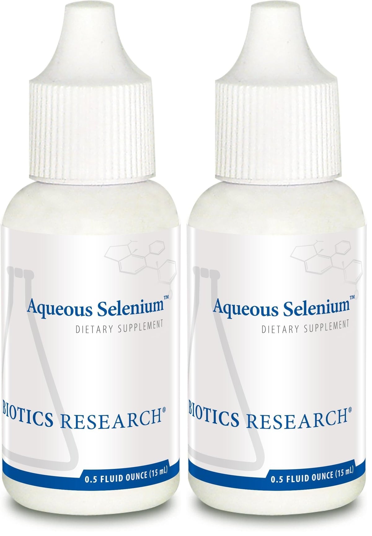 Biotics Research Aqueous Selenium drop bottle close-up for antioxidant support.