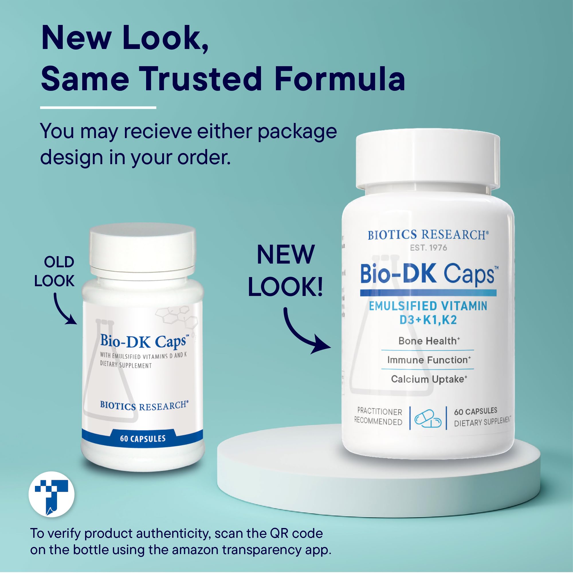 BIOTICS RESEARCH Bio-DK Caps 60-capsule bottle for daily bone and heart support
