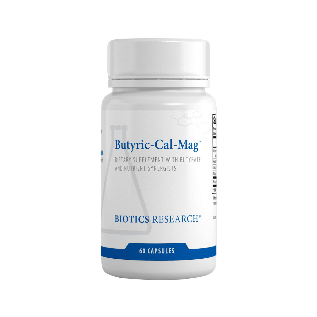 Biotics Research Butyric Cal Mag bottle for daily gut support