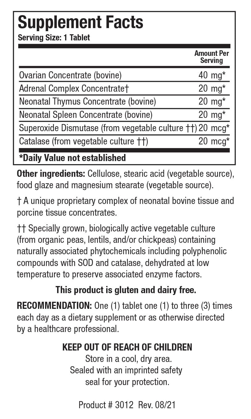 Biotics Research Cytozyme-F bottle label highlighting ingredients and quality