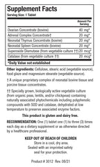 Biotics Research Cytozyme-F bottle label highlighting ingredients and quality