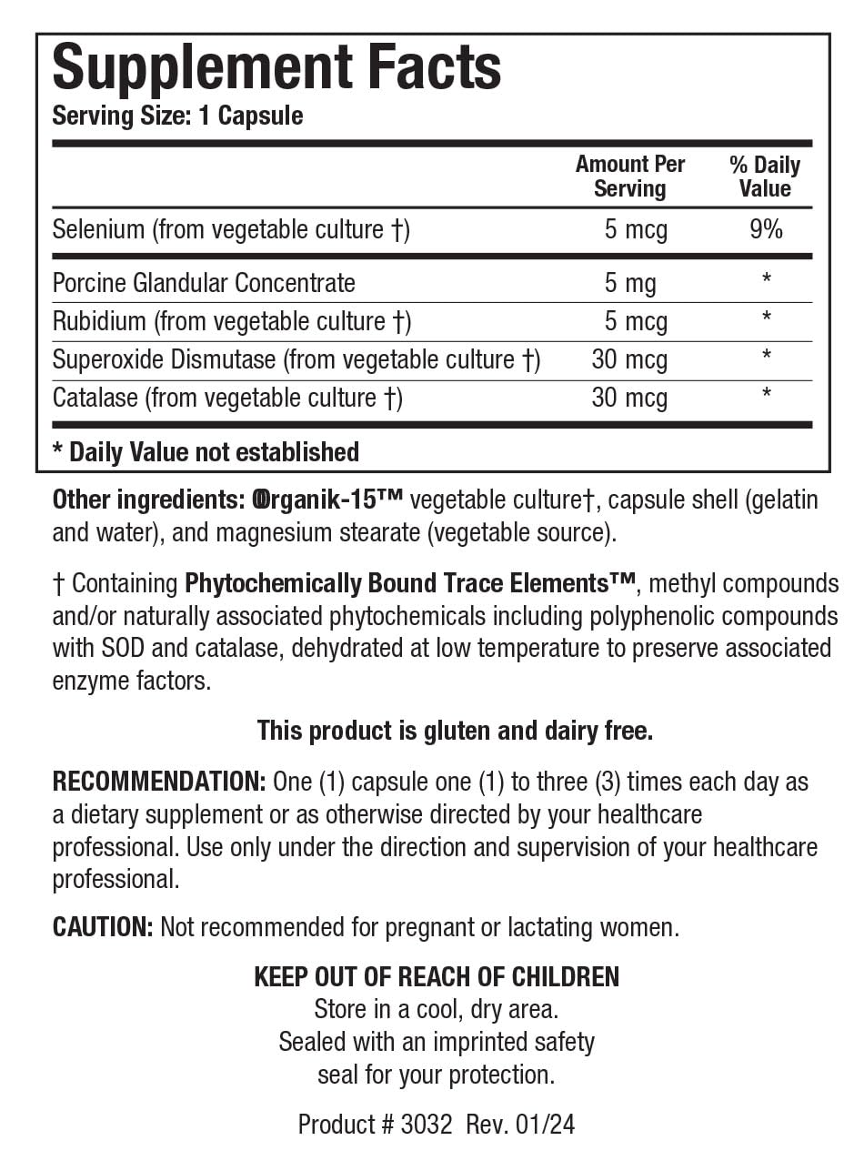 Biotics Research GTA gluten-free stamp showing suitability for sensitive diets.