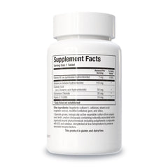 Biotics Research HCl Plus bottle side highlights capsule form for easy daily use.