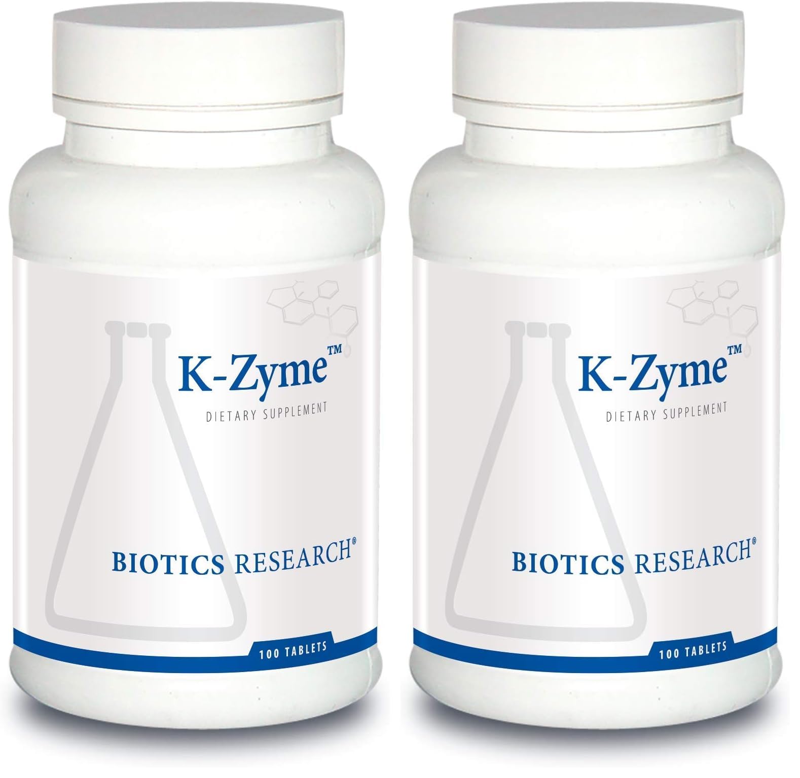 Biotics Research K Zyme potassium bottle showing electrolyte support for daily activity