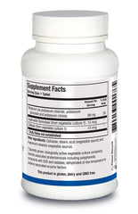 Biotics Research K Zyme potassium label highlights 99 mg per tablet and usage