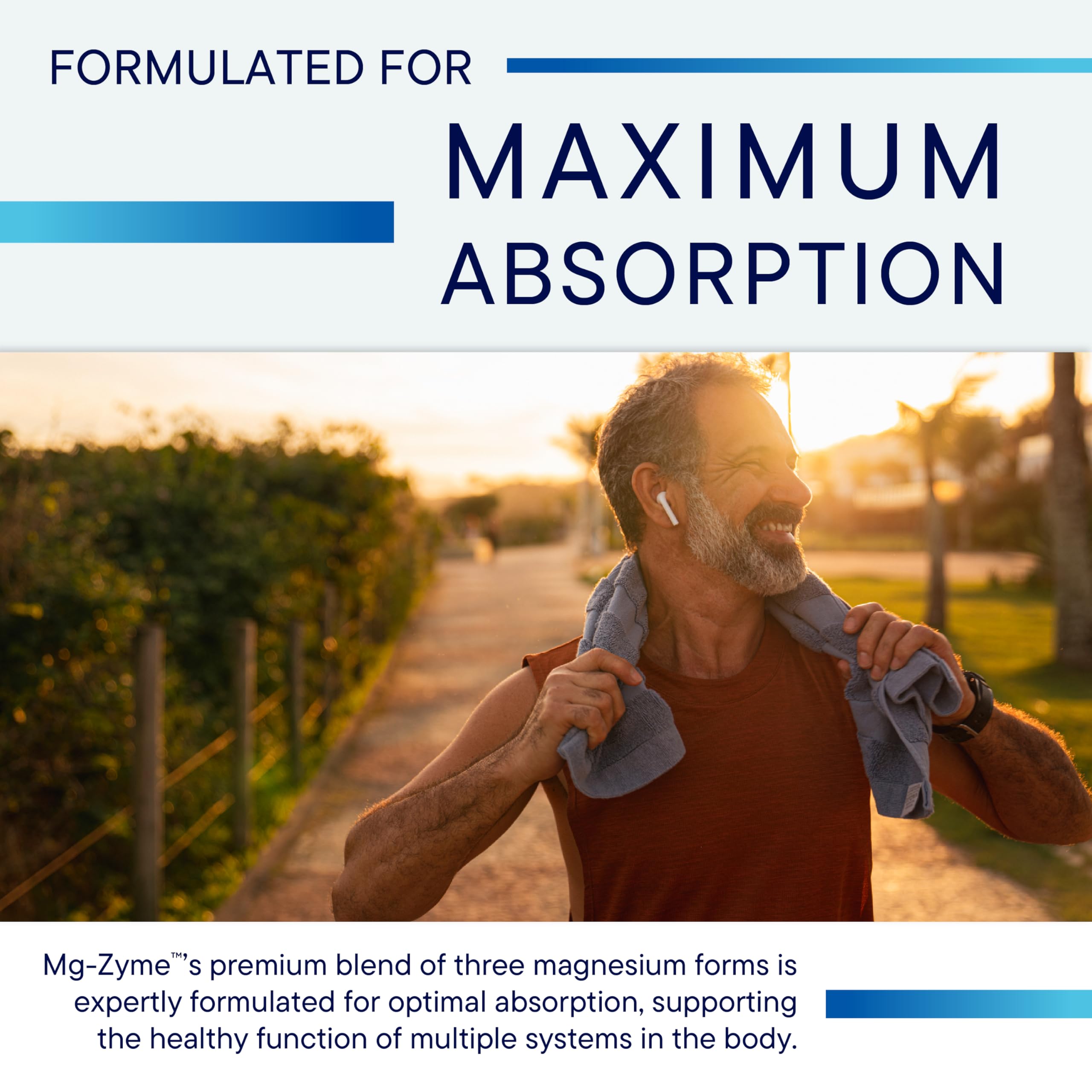 Pouring Mg-Zyme capsules illustrates convenient daily magnesium support.