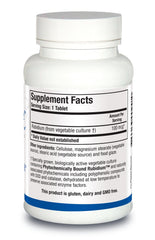 RB Zyme bottle back label close-up showing HPA axis and stress support