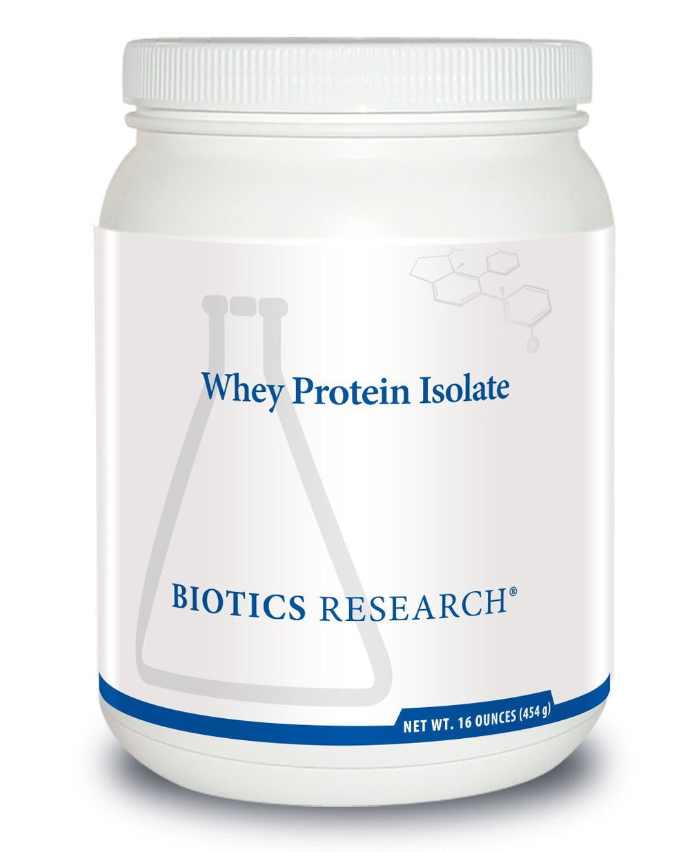 Biotics Research whey protein isolate front-pack shot for clean protein support
