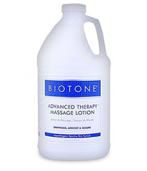 Biotone Advanced Therapy Massage Lotion pour delivering smooth glide for deep tissue sessions