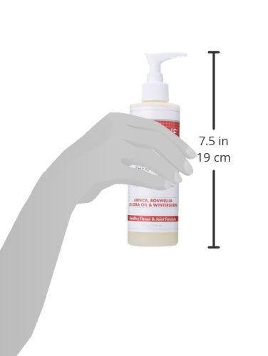 Biotone gel application on joints highlights non-greasy feel and wide coverage.