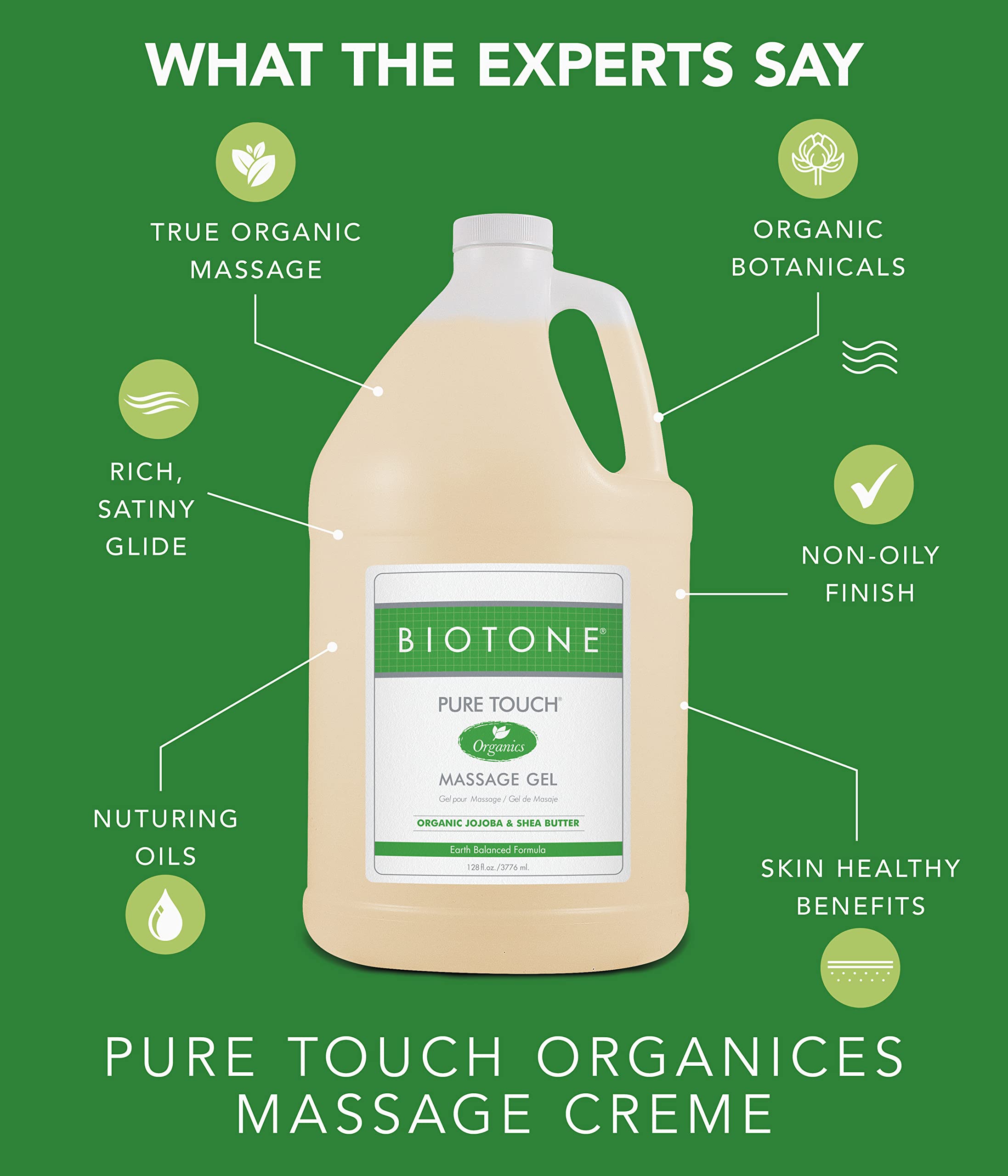 Biotone Pure Touch Gel packaging with eco-friendly label.