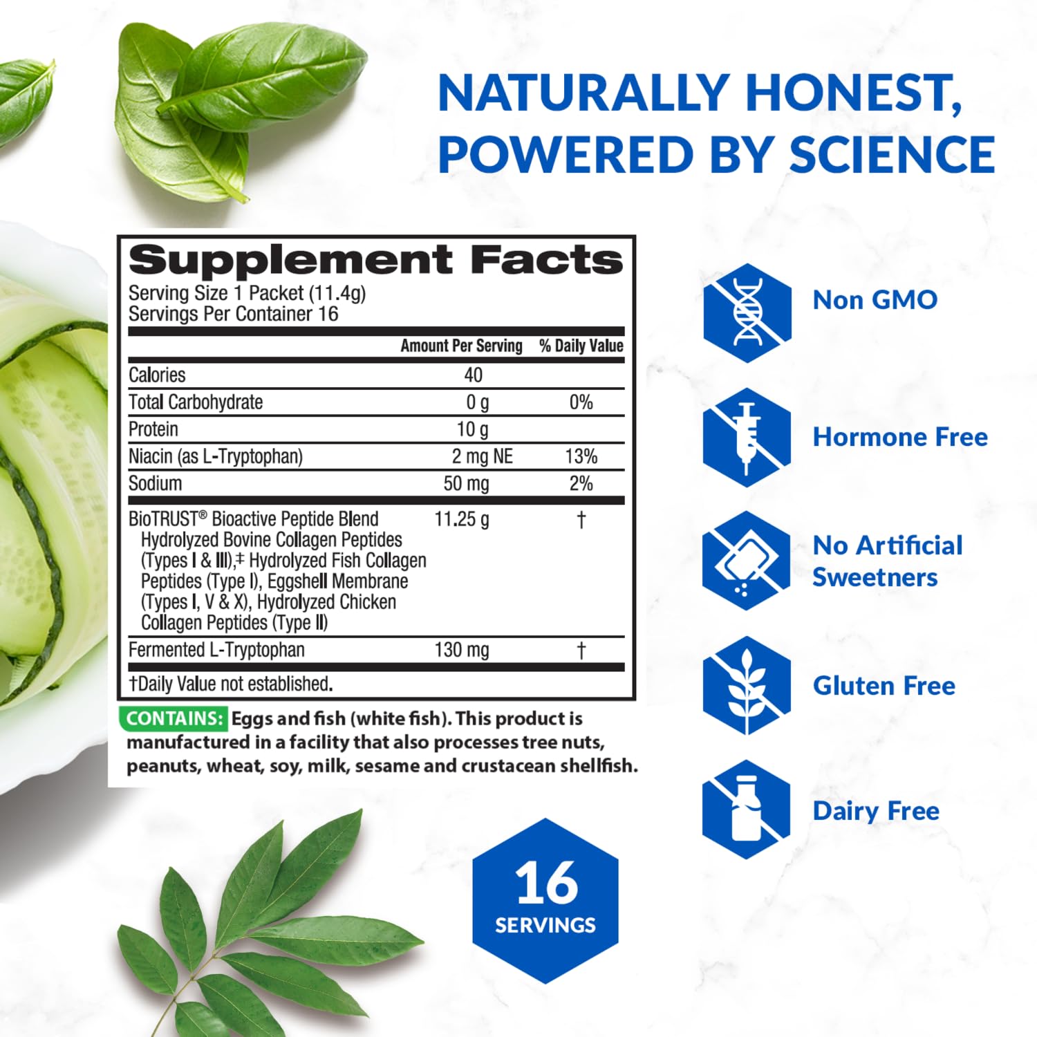 BioTrust 16 pack box showing clear packaging and keto friendly claim