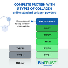 BioTrust collagen powder in a smoothie to show versatile daily protein support