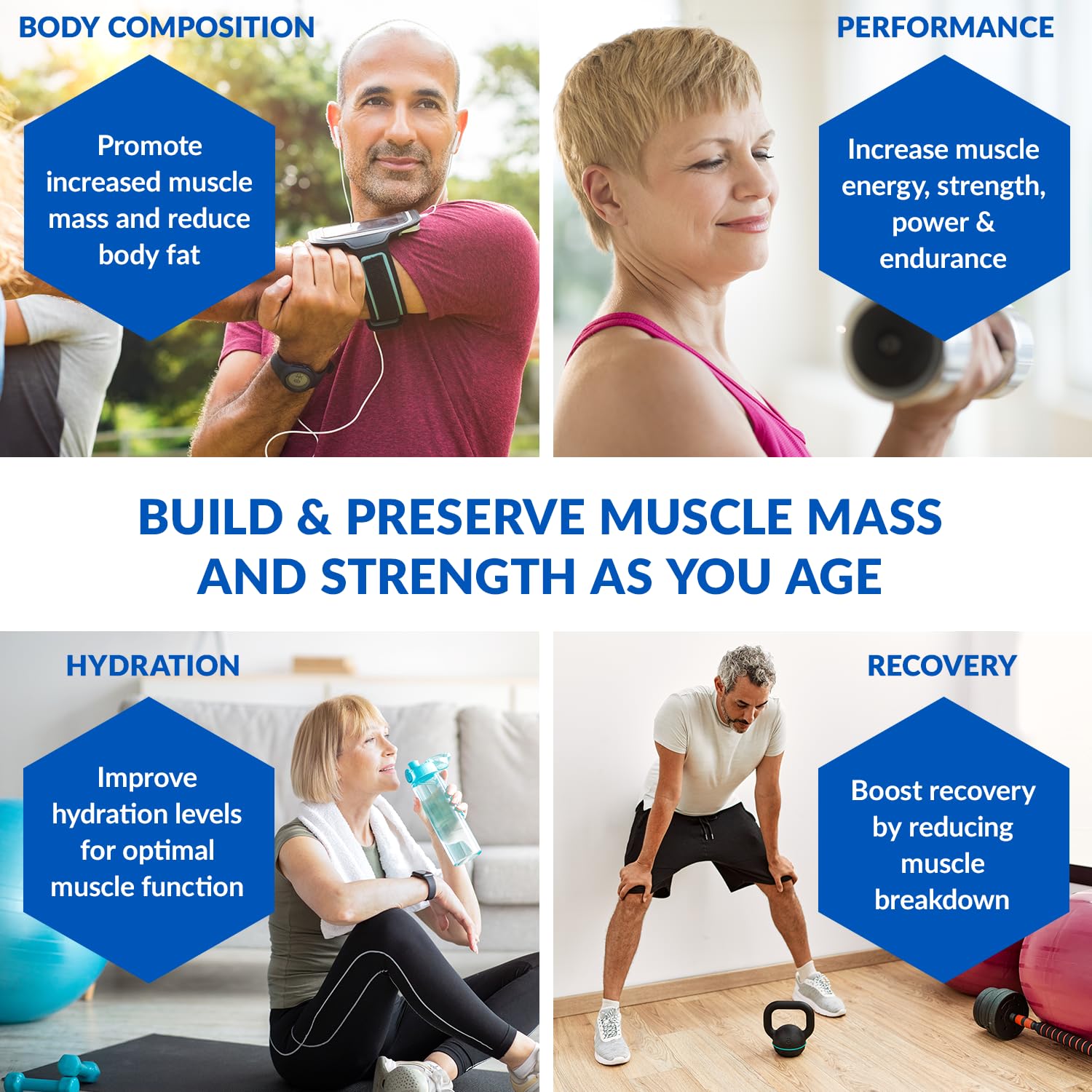 BioTrust Ageless Muscle label indicates gluten dairy free and hormone free.