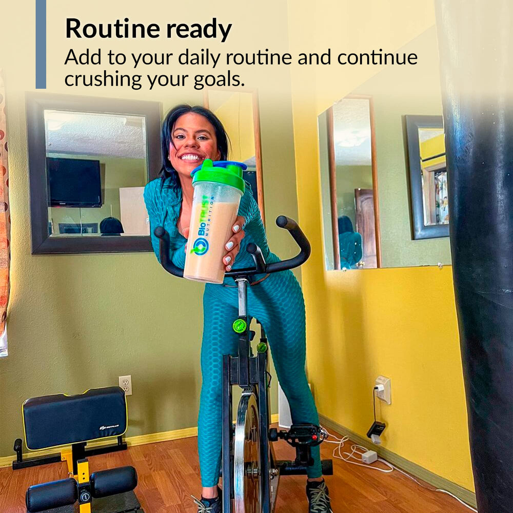 BioTrust BlenderBottle Classic 28oz on-the-go loop for gym or office use