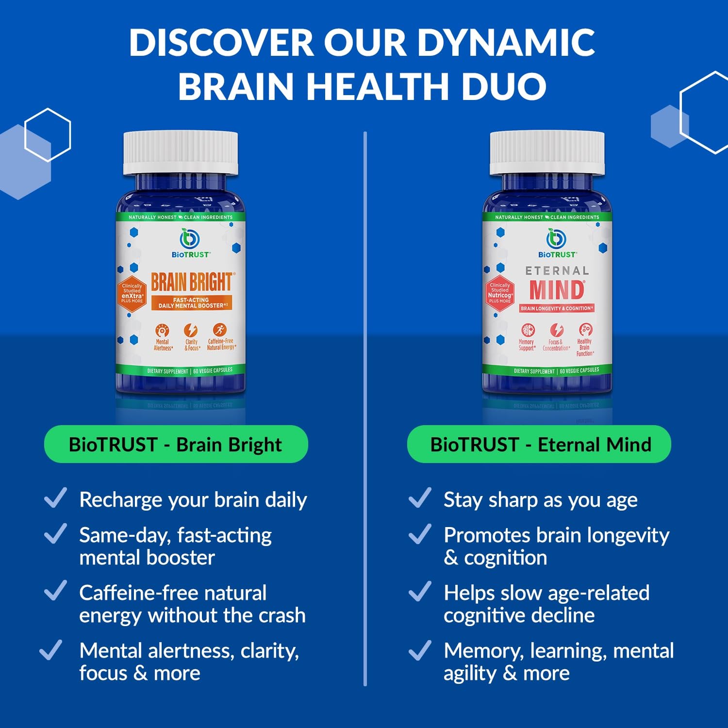 BioTrust Brain Bright GMP seal signals quality, safety, and trustworthy production.