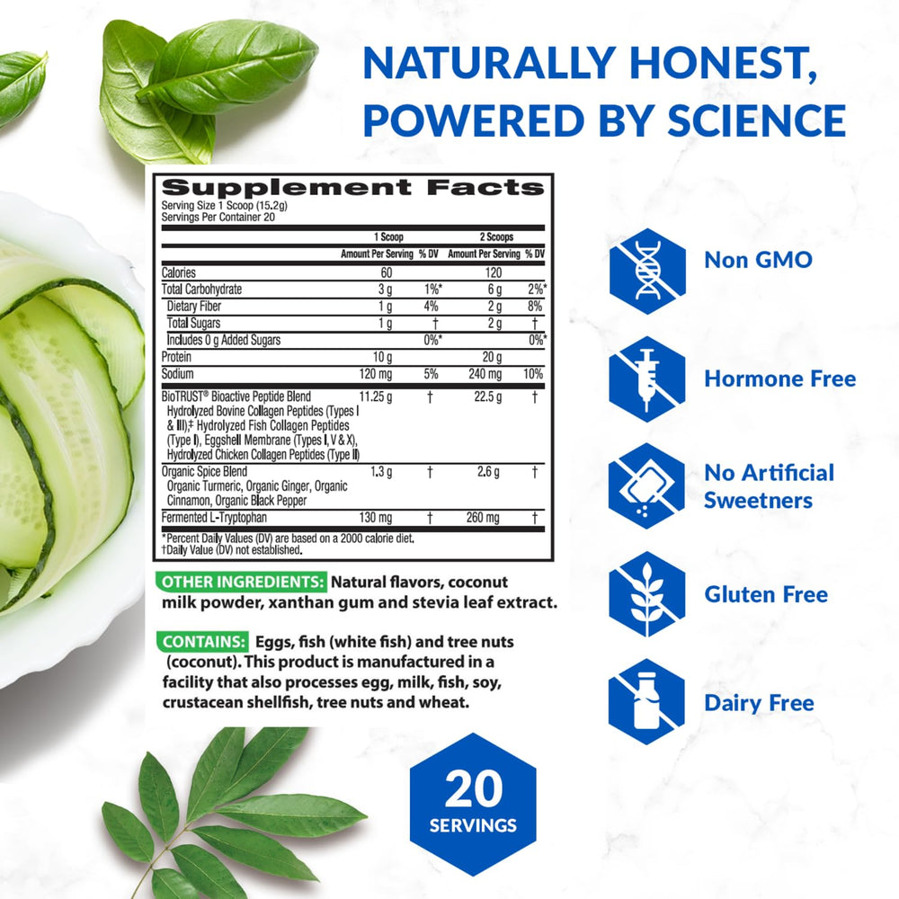 BioTrust Eggshell Membrane Collagen source label showcasing natural building blocks
