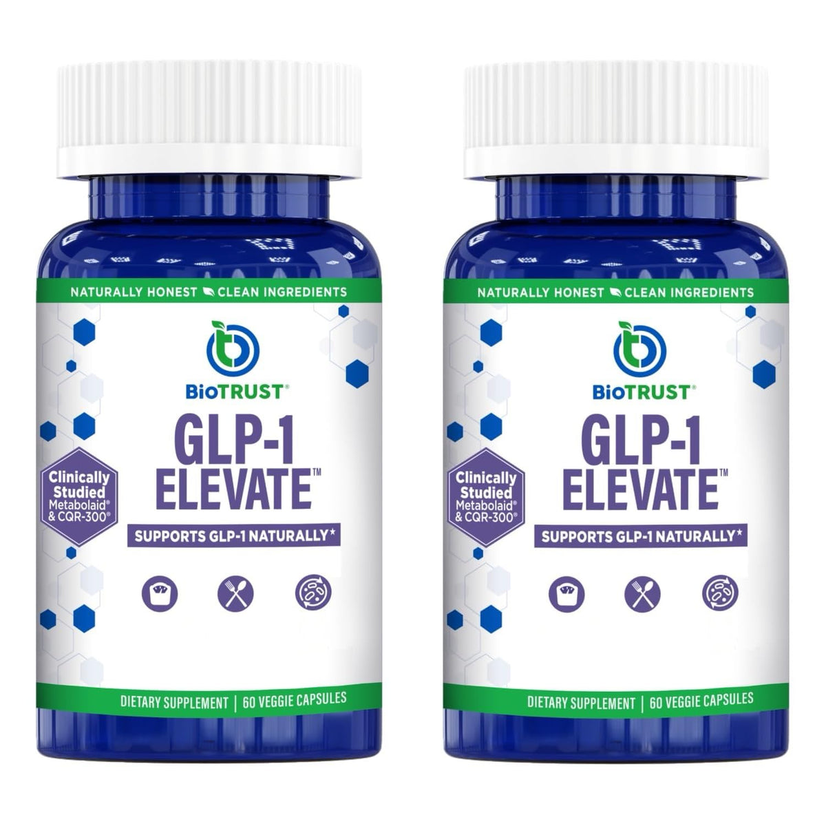 BioTrust GLP-1 Elevate bottle front view for daily appetite support