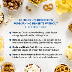 BioTrust Keto Elevate powder scoop shows convenient, daily serving.